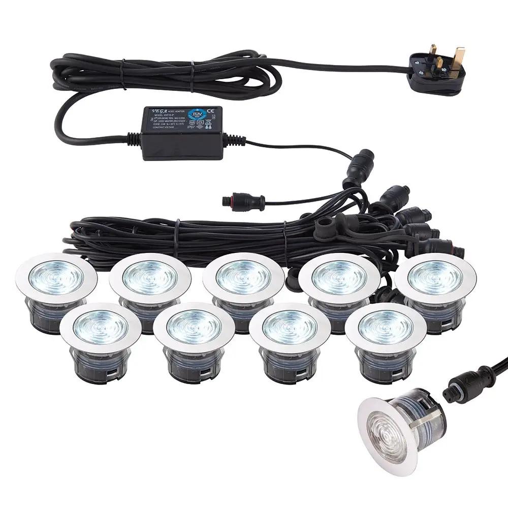 decking light Saxby IkonPRO CCT 45mm Kit | 6500K/Blue | 0.75W | IP67 | Stainless Steel - decking light Saxby IkonPRO CCT 45mm Kit | 6500K/Blue | 0.75W | IP67 | Stainless Steel