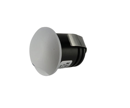 White LED eyelid wall light with matte finish, compact modern electrical lighting fixture