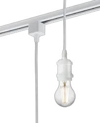 ml track light 230V 1.8M E27 Vintage Track Pendant - White - ml track light 230V 1.8M E27 Vintage Track Pendant - White