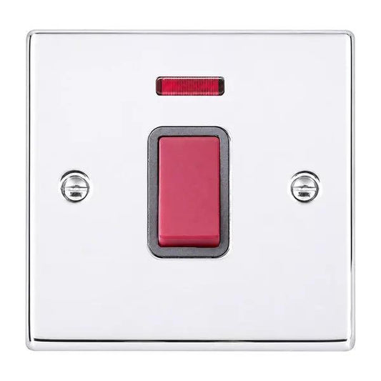 Hart BC 1g 45A Double Pole+N Red Rkr/QG