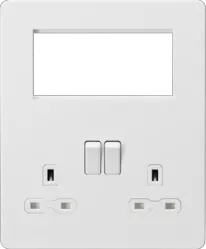 ml matt white Small Multimedia Combination Plate - Matt White with White Insert - Electrical ml matt white Small Multimedia Combination Plate - Matt White with White Insert Electrical