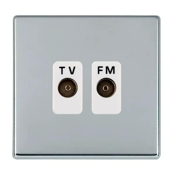 H-CFX BC Isolat TV/FM Diplex 1in/2out WH