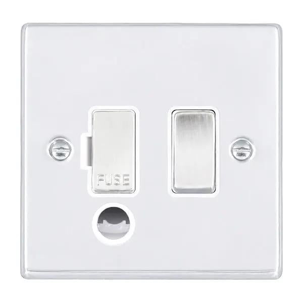 Hart BC 1g 13A DP Fuse SP+CO BC/WH