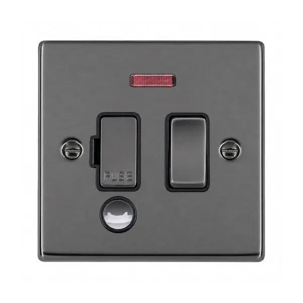 Hart BK 13A DP Fuse SP+N+CO BK/BL