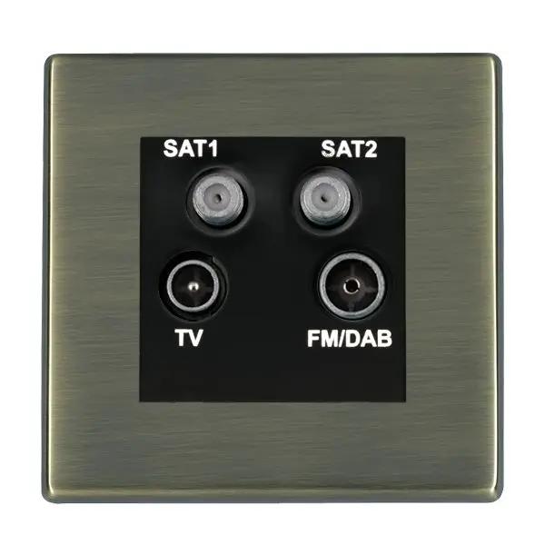 Hart CFX AB Non-Isolated TV+FM+2XSAT BL
