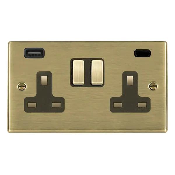 Hart AB DP SS2+USB+USB C AB/BL