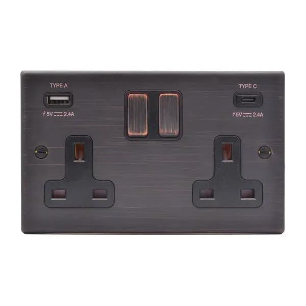 Hart EB DP SS2+USB+USB C EB/BL