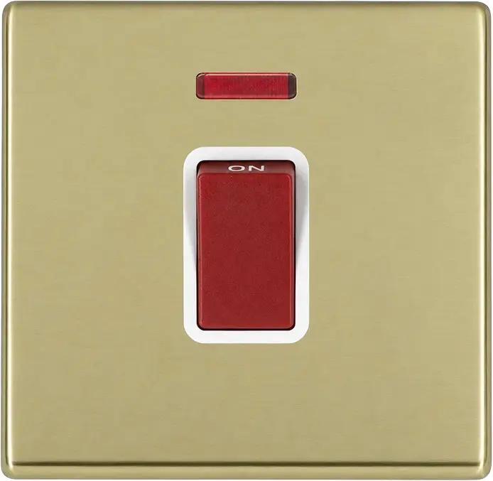 Hart G2 PB 1g 45A Dbl Pole+N Red Rkr/WH