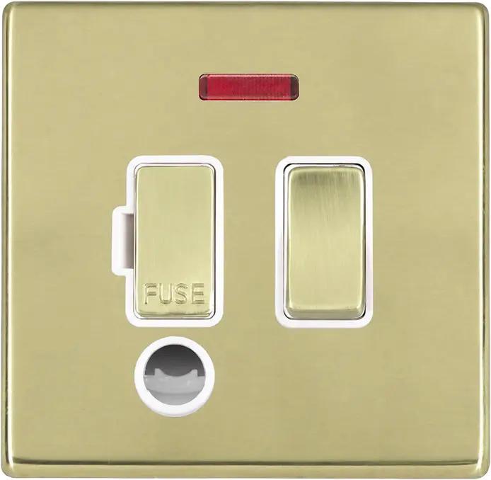 Hart G2 PB 13A DP Fuse SP+N+CO PB/WH