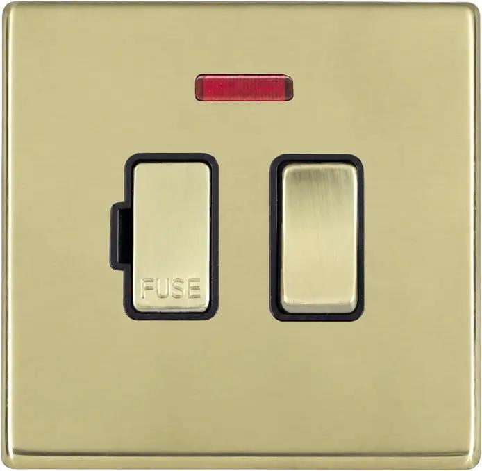 Hart G2 PB 13A DP Fused Spur+N PB/BL