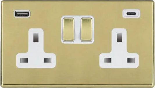 Hart G2 PB DP SS2+USB+USB C PB/WH