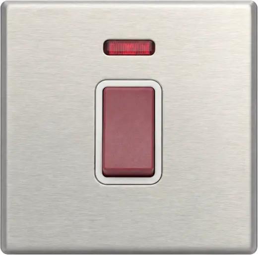 Hart G2 SS 1g 45A Dbl Pole+N Red Rkr/WH