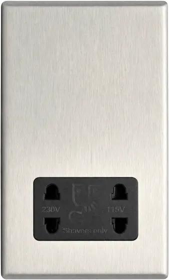 Hart G2 SS Shaver Dual Volt Socket BL