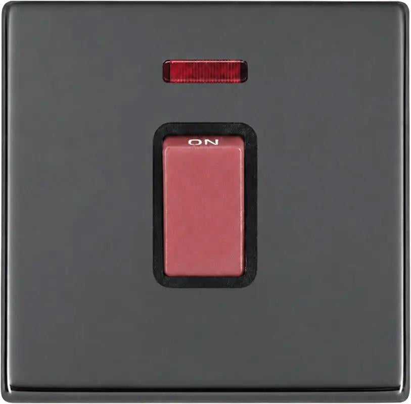 Hart G2 BK 1g 45A Dbl Pole+N Red Rkr/BL