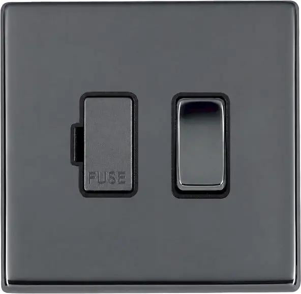 Hart G2 BK 1g 13A DP Fused Spur BK/BL