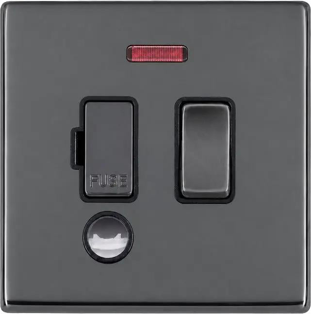 Hart G2 BK 13A DP Fuse SP+N+CO BK/BL