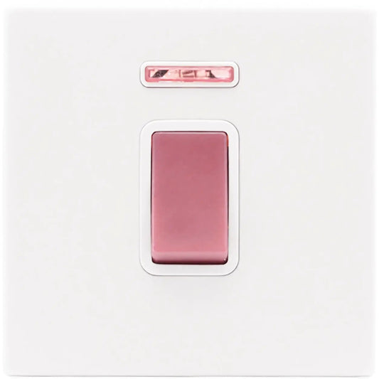 Hart G2 MW 1g 45A Dbl Pole+N Red Rkr/WH