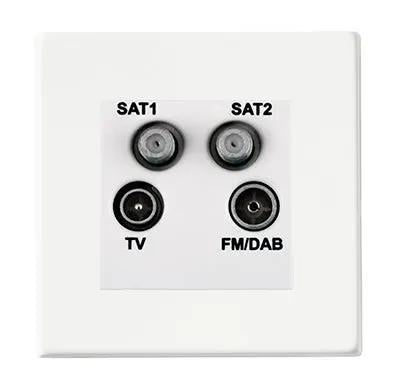 Hart G2 MW Non-Isolated TV+FM+2XSAT WH