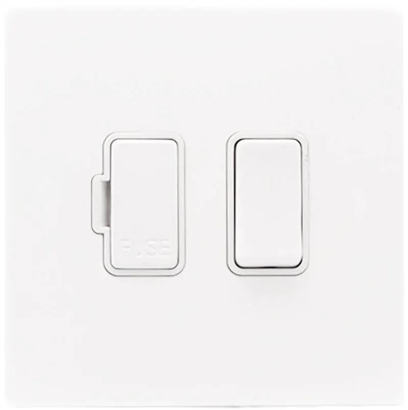 Hart G2 MW 1g 13A DP Fused Spur WH/WH