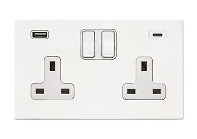 Hart G2 MW DP SS2+USB+USB C WH/WH