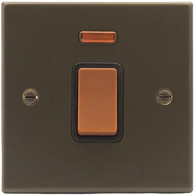 Hart RB 1g 45A Double Pole+N Red Rkr/BL