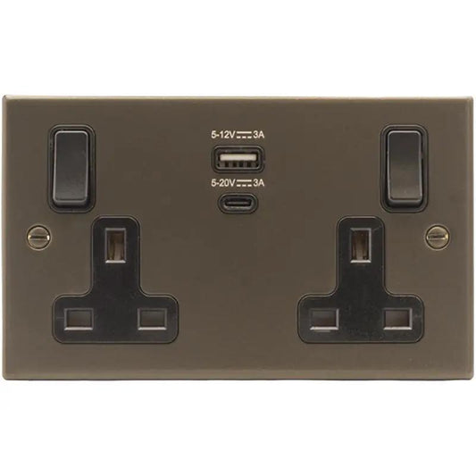 Hart RB SP SS2 + USB PD x2 BL/BL