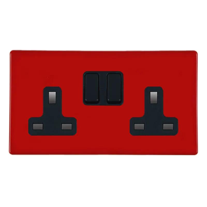 HCFX Col Red 2g 13A DP Swt Skt BL/BL