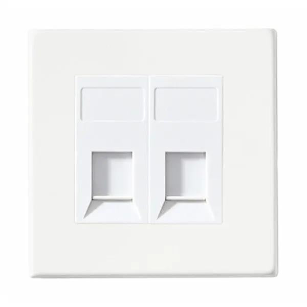 HCFX COL WH 2g RJ45 CAT5E Unshielded WH