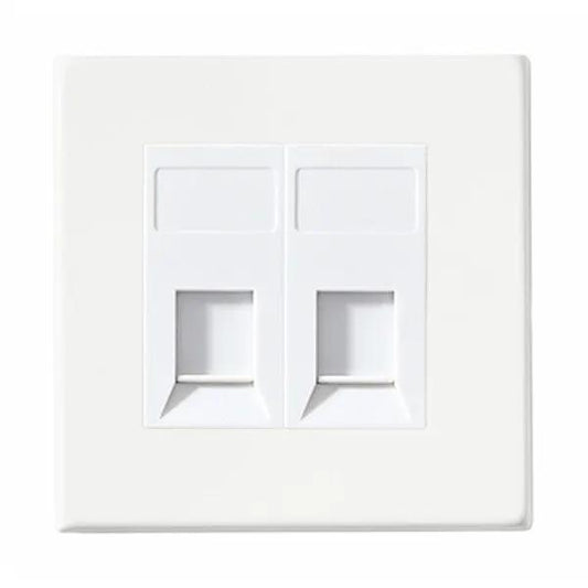 HCFX COL WH 2g RJ45 CAT5E Unshielded WH