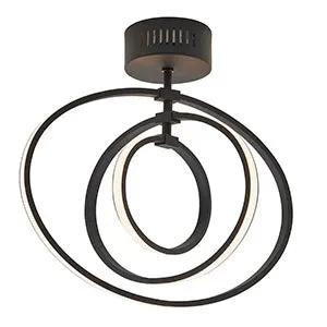 Endon Lighting Avali 3lt semi flush - Endon Lighting Avali 3lt semi flush