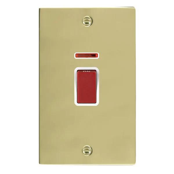 Sher PB 45A DP+NEON VERTICAL Red Rkr/WH