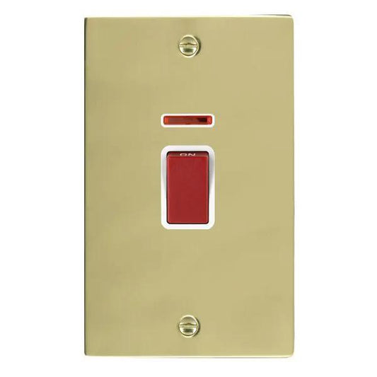 Sher PB 45A DP+NEON VERTICAL Red Rkr/WH