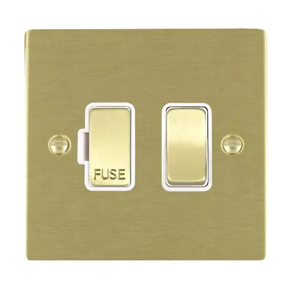Shr SB 1g 13A DP Fused Spur SB/WH