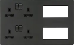 ml antricate Combination Plate - Anthracite with Black Insert - ml antricate Combination Plate - Anthracite with Black Insert