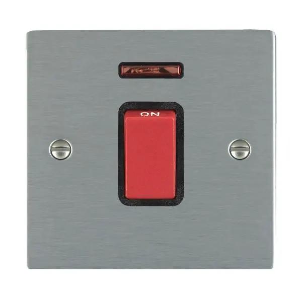 Shr SS 1g 45A Double Pole+N Red Rkr/BL
