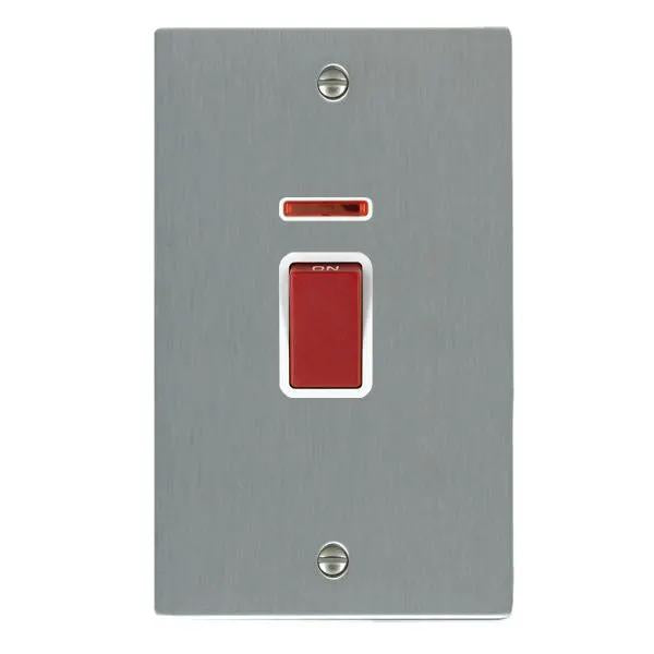 Shr SS 45A DP+NEON VERTICAL Red Rkr/WH