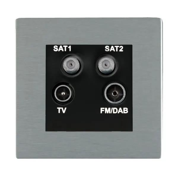Sher CFX SS Non-Isolated TV+FM+2XSAT BL