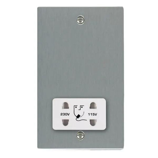 Sher SS Shaver Dual Volt Socket WH