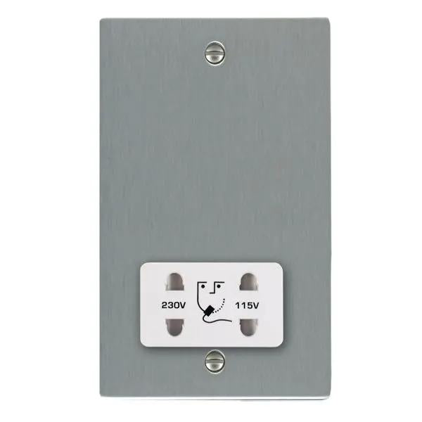 Shr SS Shaver Dual Volt Socket WH