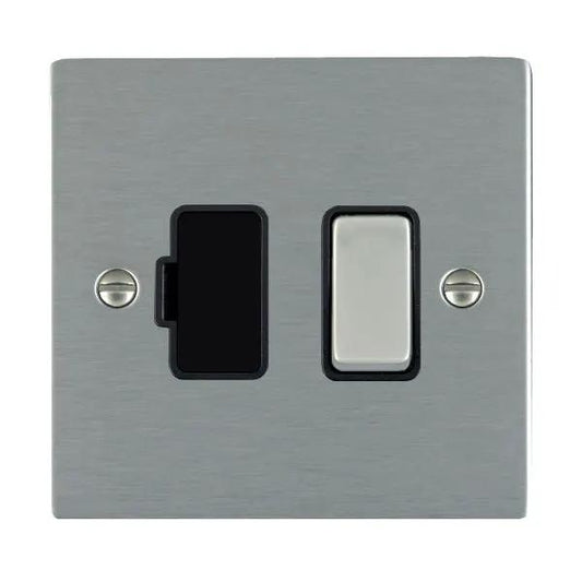 Sher SS 1g 13A DP Fused Spur SS/BL