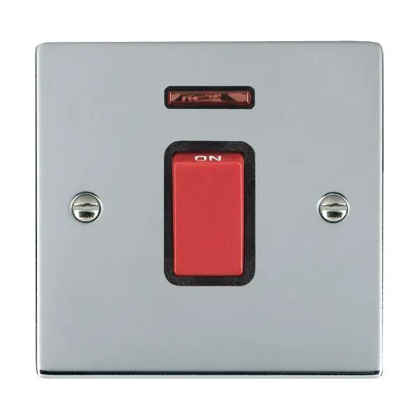 Shr BC 1g 45A Double Pole+N Red Rkr/BL
