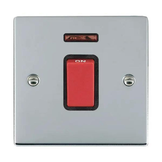Sher BC 1g 45A Double Pole+N Red Rkr/BL