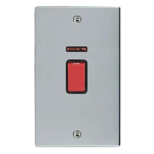 Sher BC 45A DP+NEON VERTICAL Red Rkr/BL