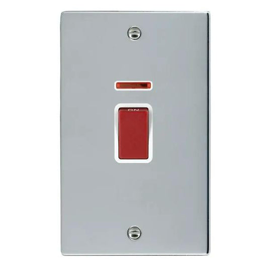 Sher BC 45A DP+NEON VERTICAL Red Rkr/WH