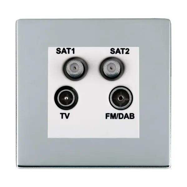 Sher CFX BC Non-Isolated TV+FM+2XSAT WH