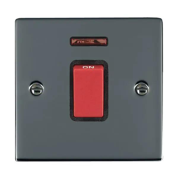 Shr BK 1g 45A Double Pole+N Red Rkr/BL