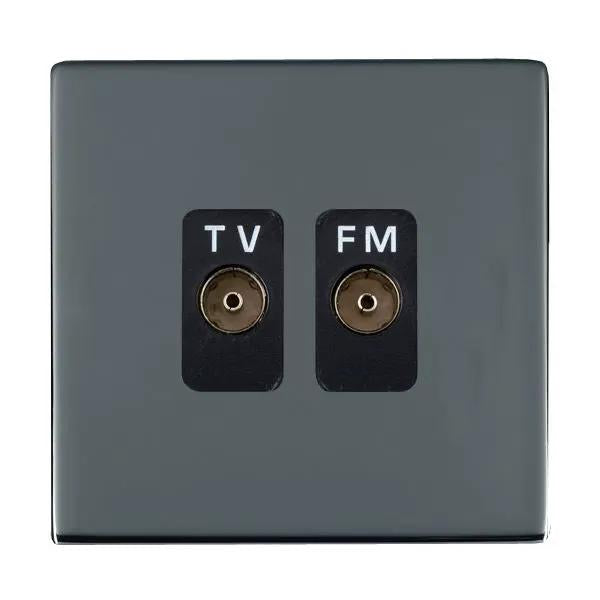 S-CFX BK Isolat TV/FM Diplex 1in/2out BL