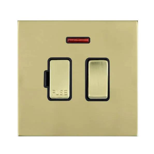 Shr G2 PB 13A DP Fused Spur+N PB/BL