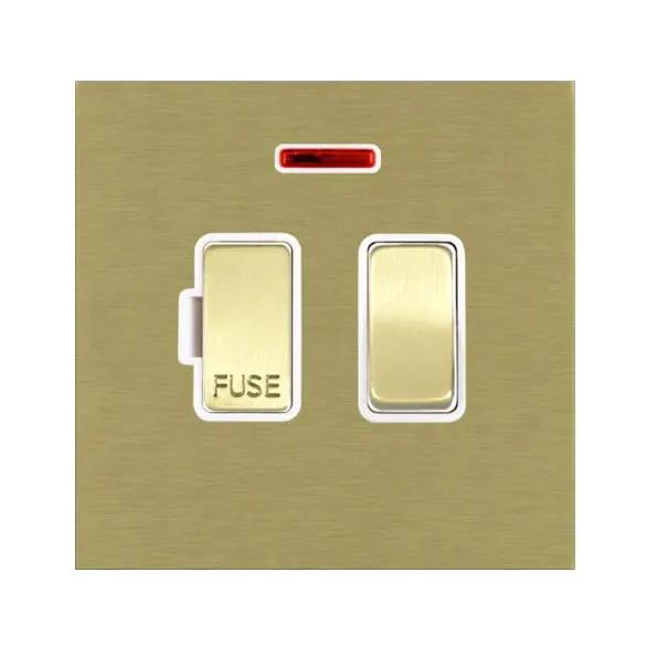 Shr G2 SB 13A DP Fused Spur+N SB/WH