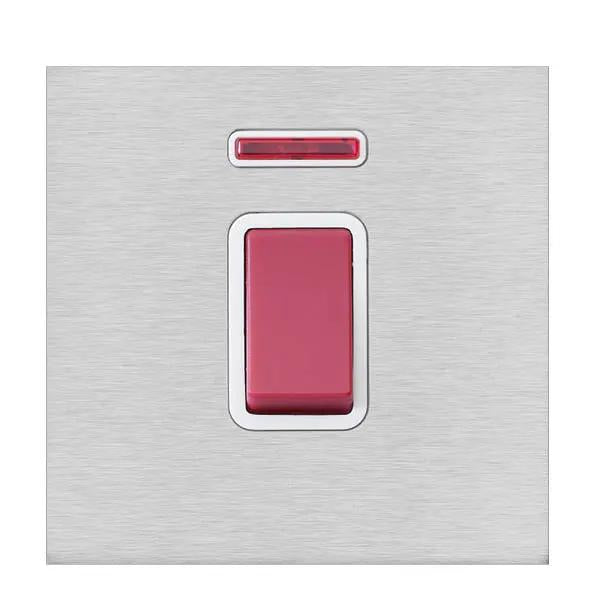Shr G2 SS 1g 45A Dbl Pole+N Red Rkr/WH